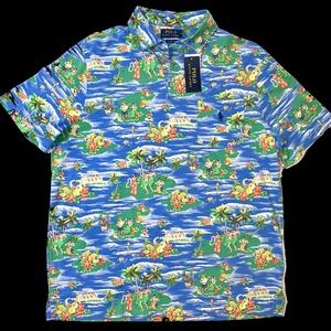 POLO RALPH LAUREN HAWAIIAN SHIRT XL HULA DANCERS